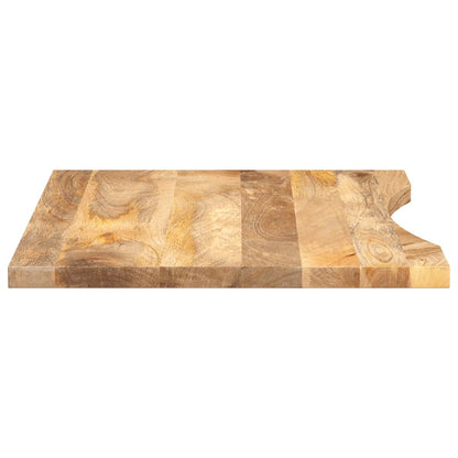 Bordplate Skrivebord med kurve 100x50x2,5 cm heltre grovt mangotre