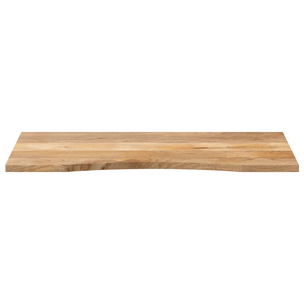 Bordplate Skrivebord med kurve 120x50x2,5 cm heltre grovt mangotre