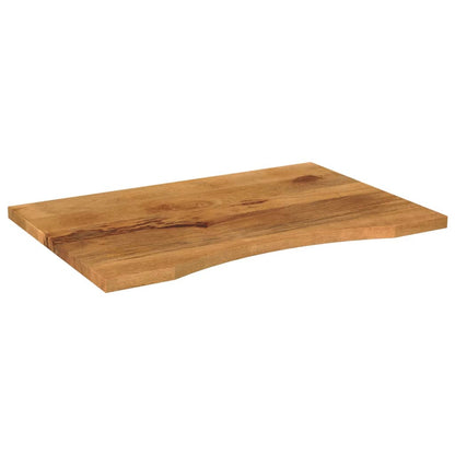 Bordplate Skrivebord med kurve 100x50x2,5 cm heltre grovt mangotre