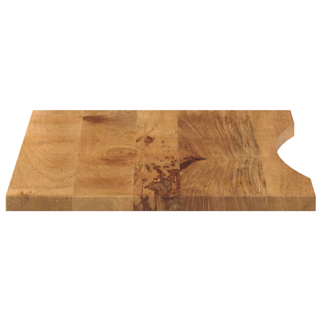 Bordplate Skrivebord med kurve 100x50x2,5 cm heltre grovt mangotre