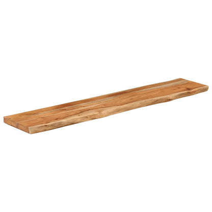 Hylleplate 100x20x2,5 cm rektangulær heltre akasie naturlig kant