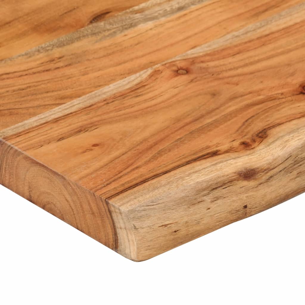 Hylleplate 100x20x2,5 cm rektangulær heltre akasie naturlig kant