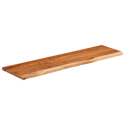 Hylleplate 100x30x2,5 cm rektangulær heltre akasie naturlig kant