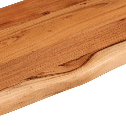 Hylleplate 100x30x2,5 cm rektangulær heltre akasie naturlig kant