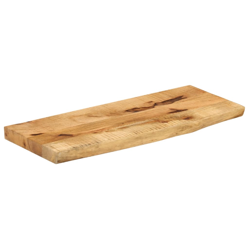 Bordplate 70x20x2,5 cm naturlig kant grovt heltre mangotre