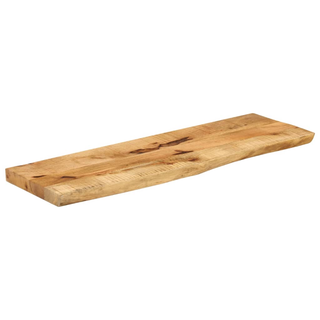 Bordplate 100x20x2,5 cm naturlig kant grovt heltre mangotre