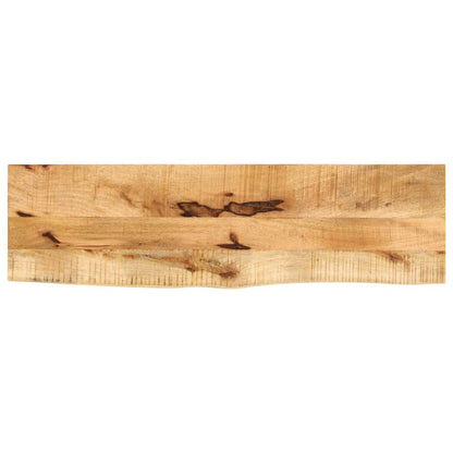 Bordplate 100x30x2,5 cm naturlig kant grovt heltre mangotre