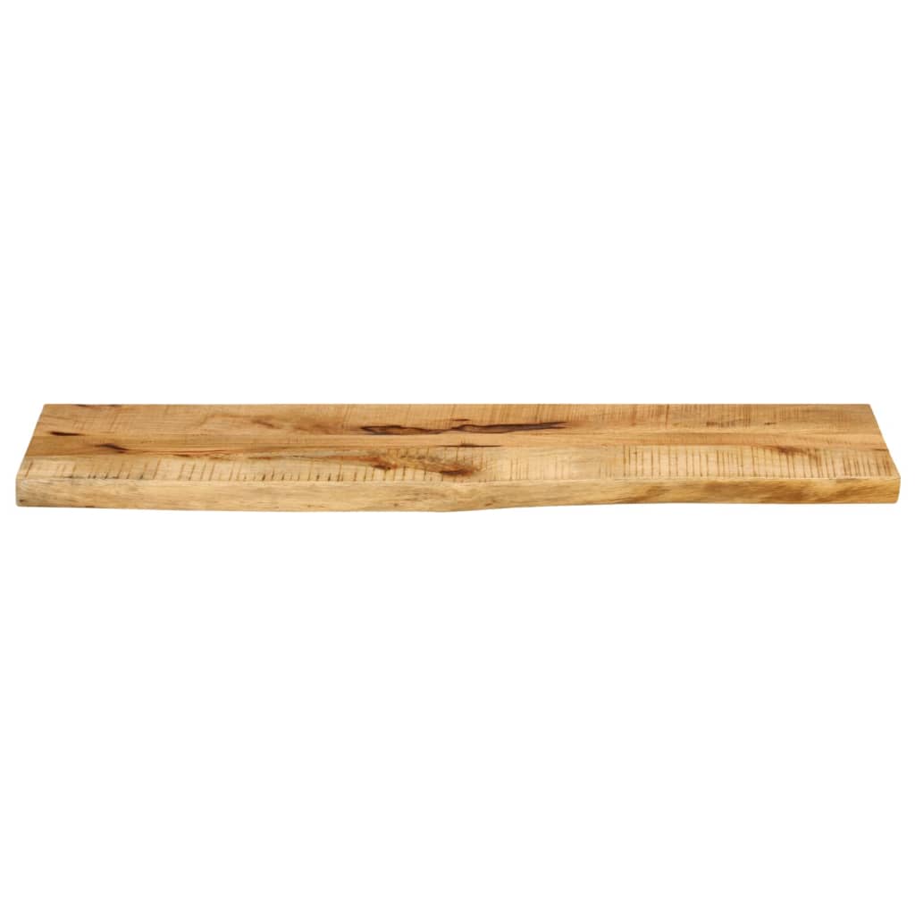 Bordplate 100x30x2,5 cm naturlig kant grovt heltre mangotre