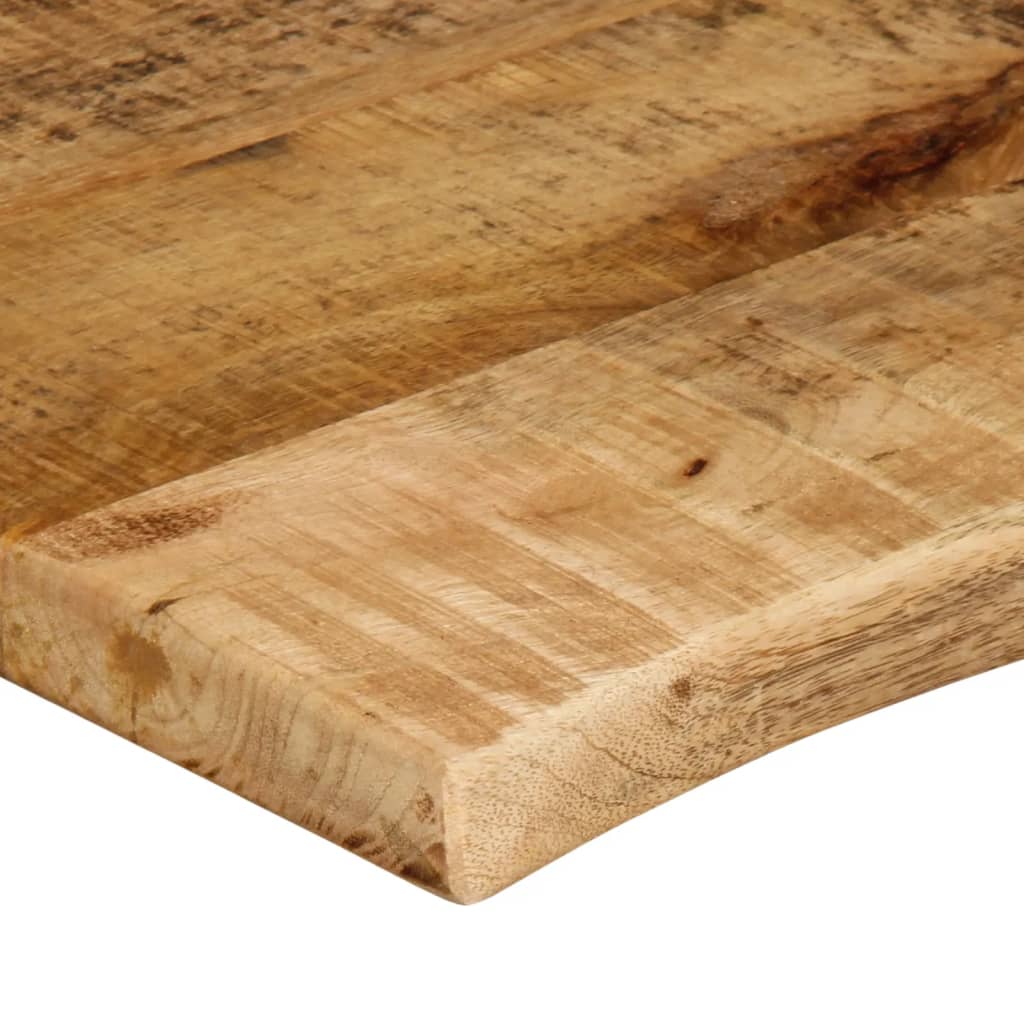 Bordplate 90x60x2,5 cm naturlig kant grovt heltre mangotre