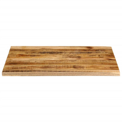 Bordplate 90x80x2,5 cm naturlig kant grovt heltre mangotre