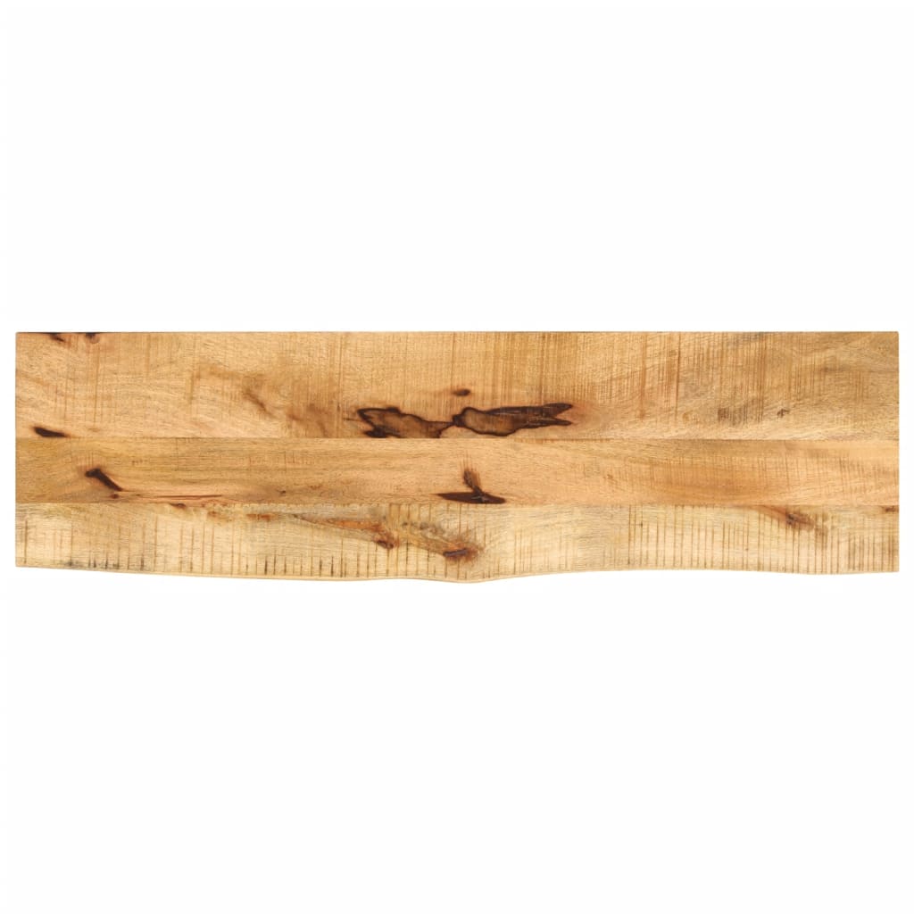 Bordplate 110x20x3,8 cm naturlig kant grovt heltre mangotre