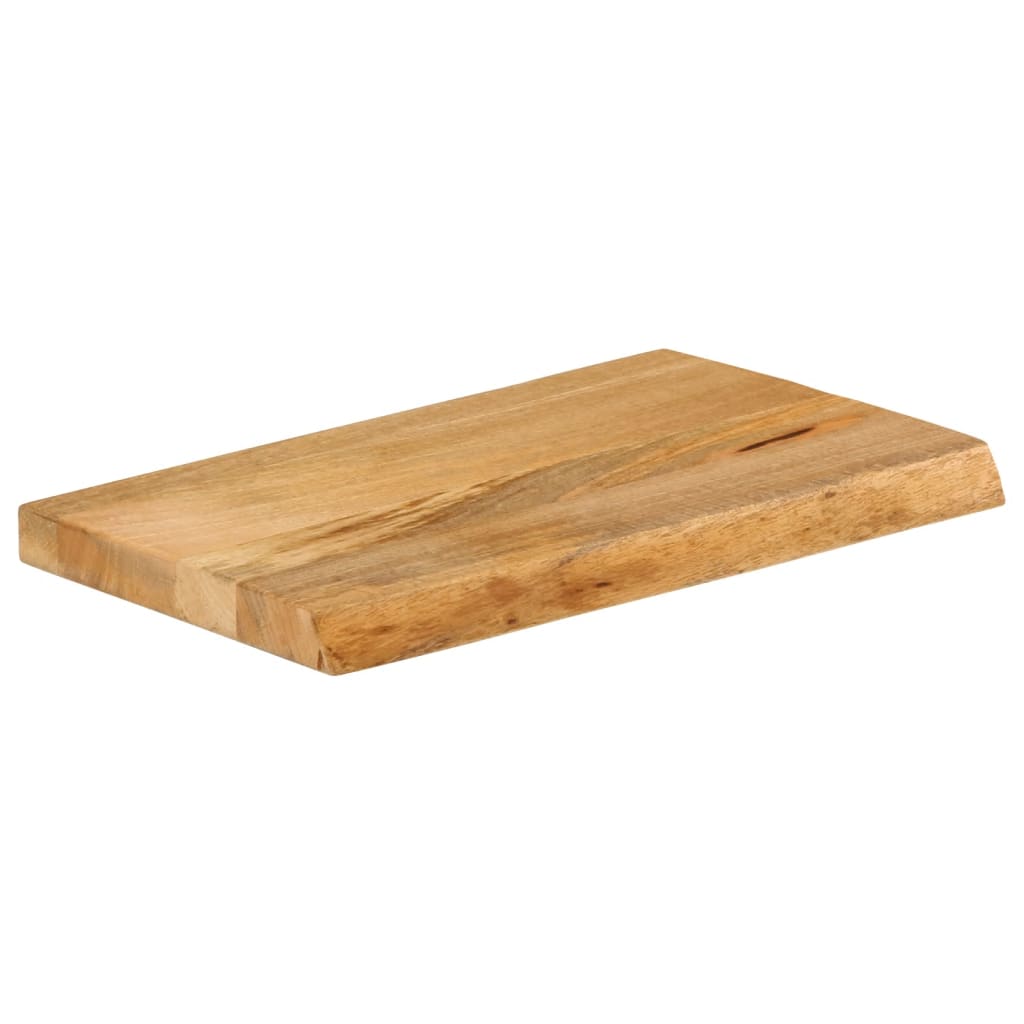 Bordplate 50x40x2,5 cm naturlig kant heltre mango