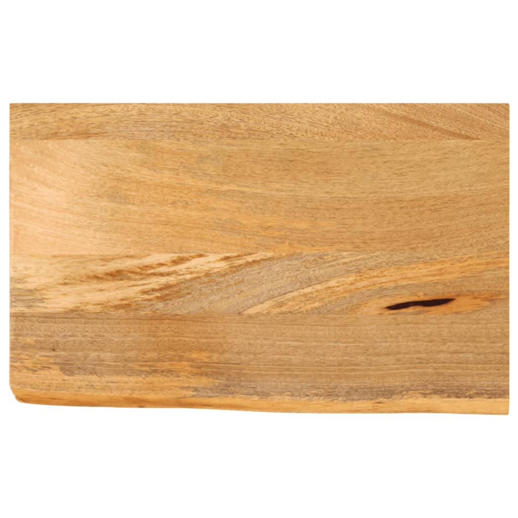 Bordplate 40x20x3,8 cm naturlig kant heltre mango