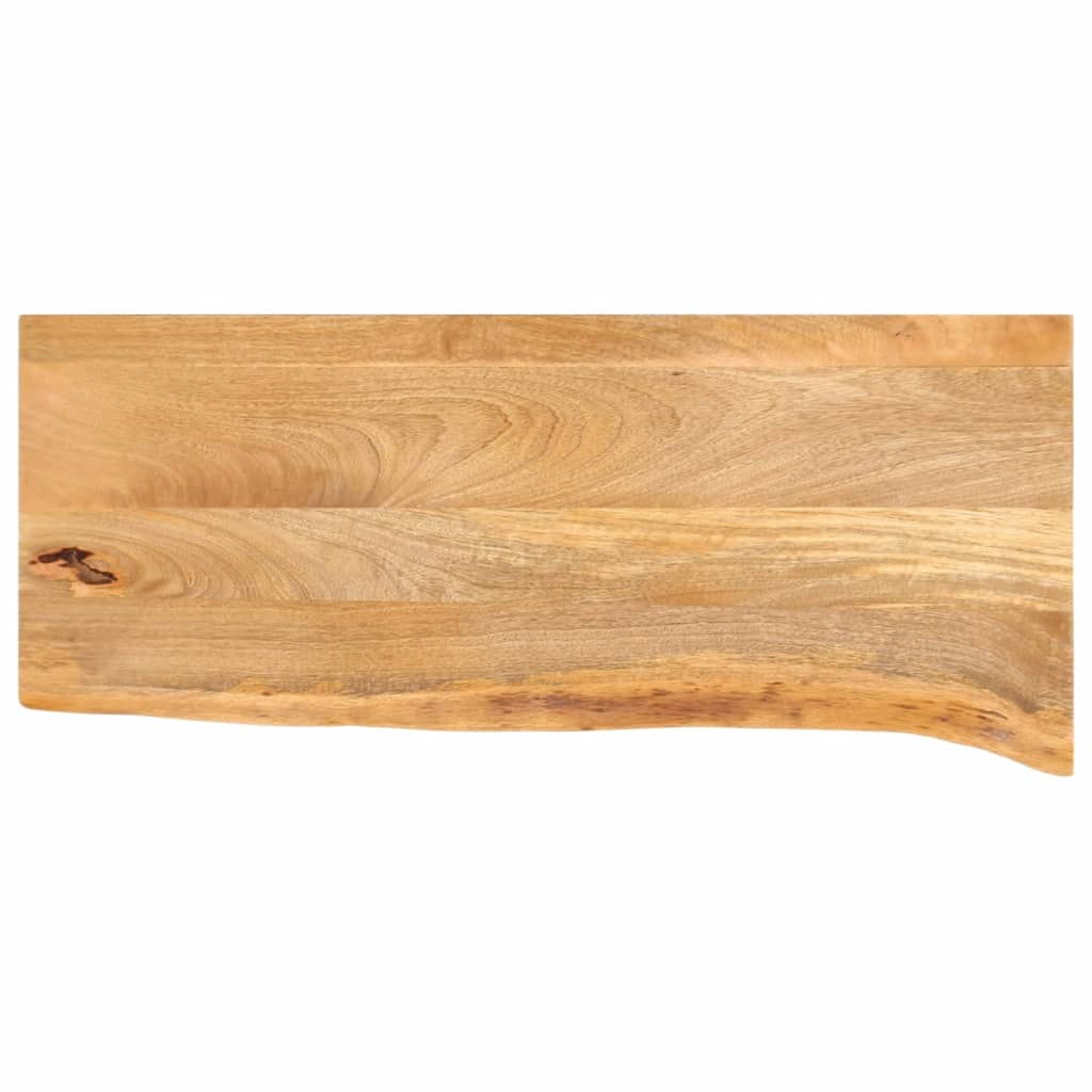 Bordplate naturlig kant 80x30x3,8 cm heltre mango