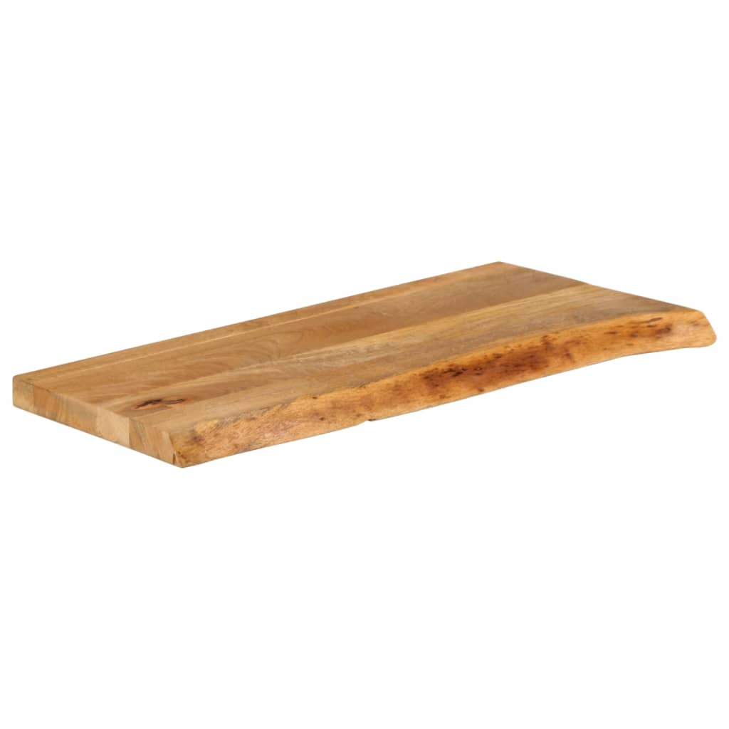 Bordplate naturlig kant 80x30x3,8 cm heltre mango