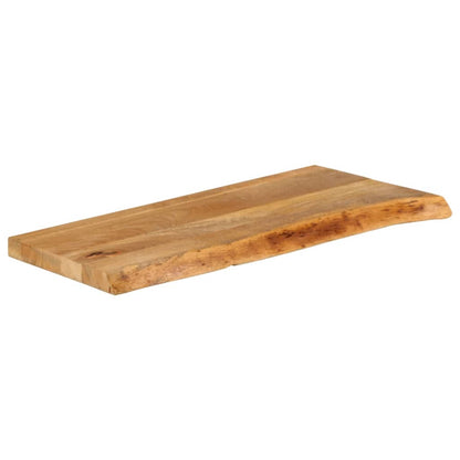 Bordplate naturlig kant 80x30x3,8 cm heltre mango