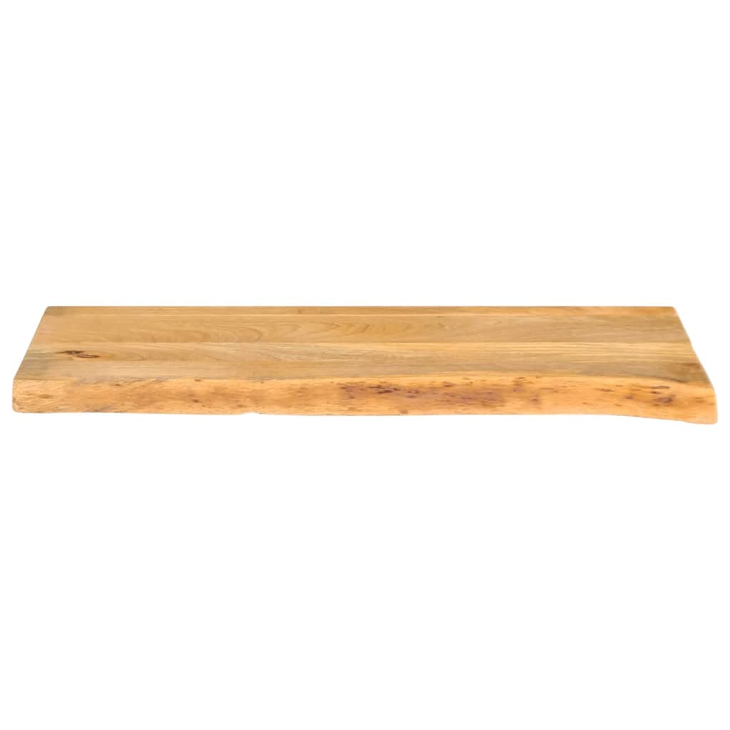 Bordplate naturlig kant 80x30x3,8 cm heltre mango