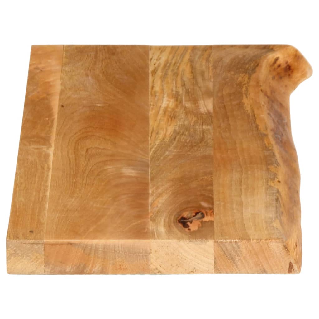 Bordplate naturlig kant 80x30x3,8 cm heltre mango