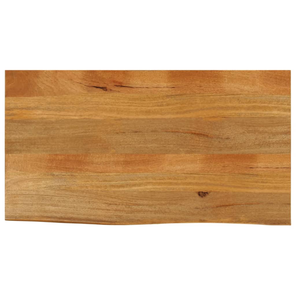 Bordplate 110x60x2,5 cm naturlig kant heltre mango