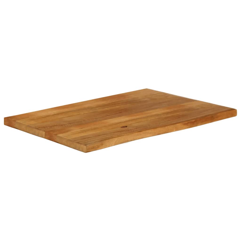 Bordplate 110x60x2,5 cm naturlig kant heltre mango