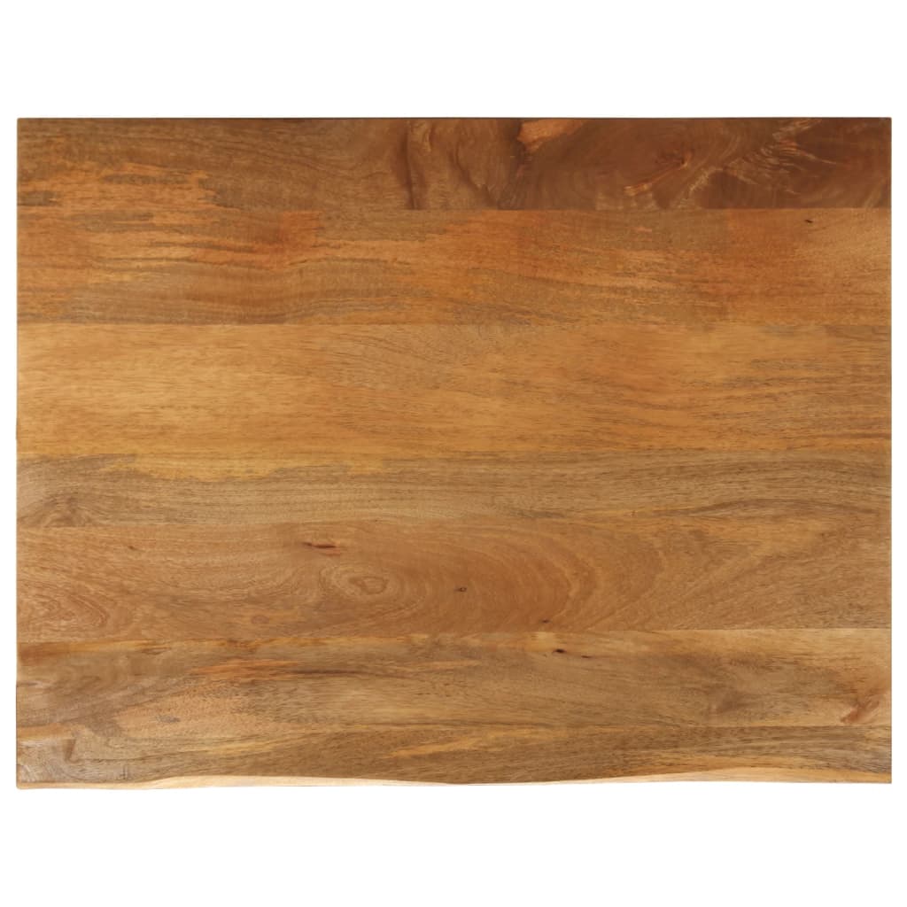 Bordplate 100x80x2,5 cm naturlig kant heltre mango