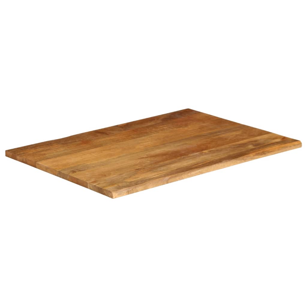 Bordplate 100x80x2,5 cm naturlig kant heltre mango