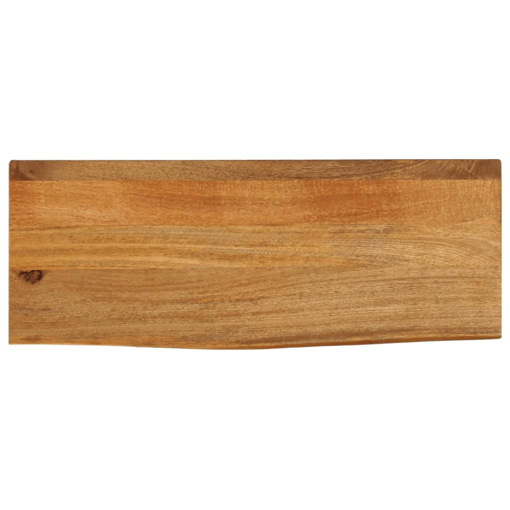 Bordplate 90x20x3,8 cm naturlig kant heltre mango