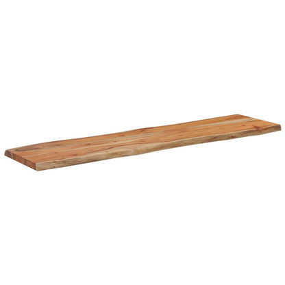 Hylleplate 180x40x2,5 cm rektangulær heltre akasie naturlig kant