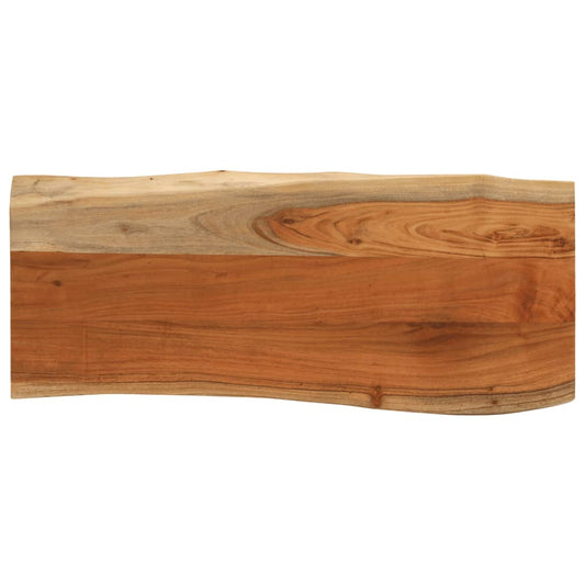 Hylleplate 100x40x3,8 cm rektangulær heltre akasie naturlig kant