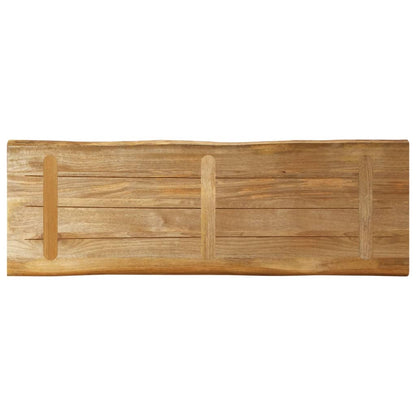 Bordplate naturlig kant 140x40x2,5 cm grovt heltre mangotre