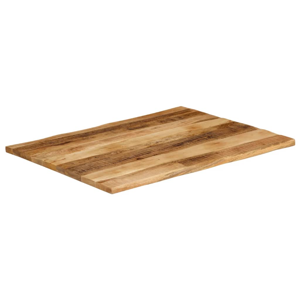 Bordplate naturlig kant 110x80x2,5 cm grovt heltre mangotre