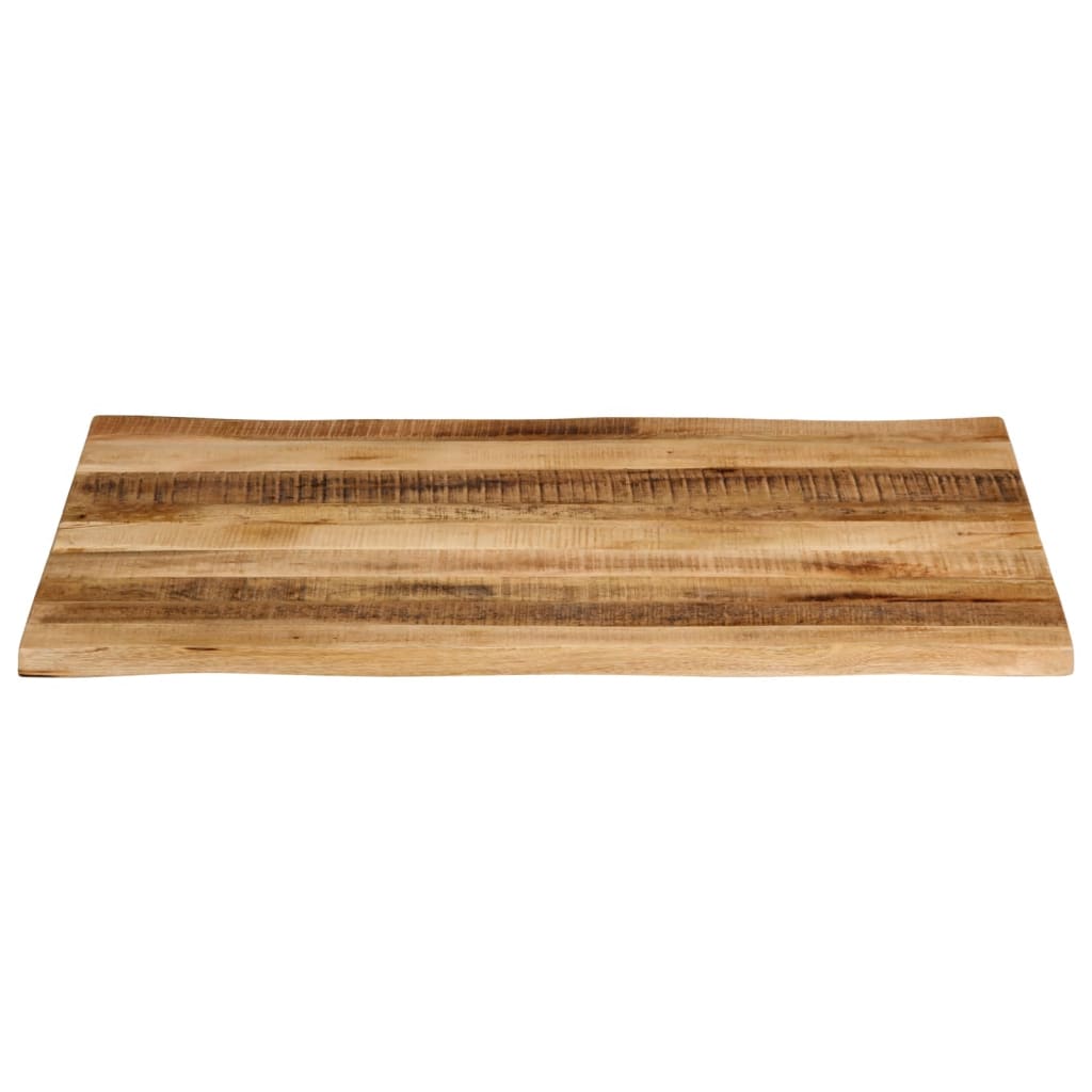 Bordplate naturlig kant 110x80x2,5 cm grovt heltre mangotre