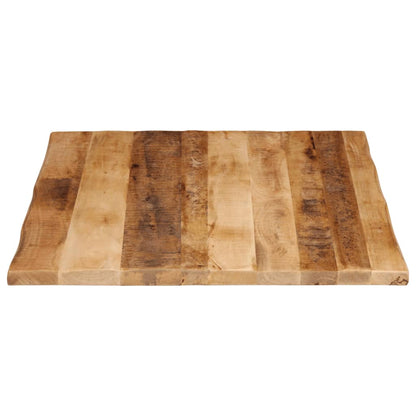 Bordplate naturlig kant 110x80x2,5 cm grovt heltre mangotre