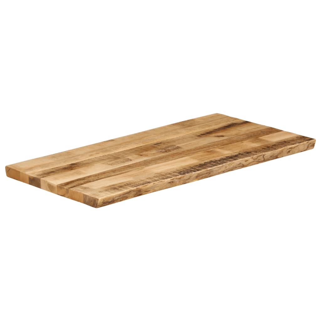 Bordplate naturlig kant 110x60x3,8 cm grovt heltre mangotre