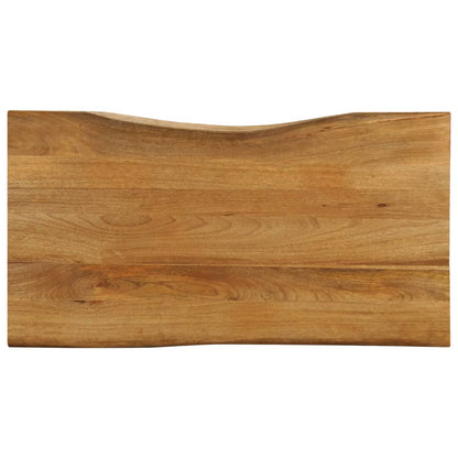 Bordplate 100x60x2,5 cm naturlig kant heltre mango