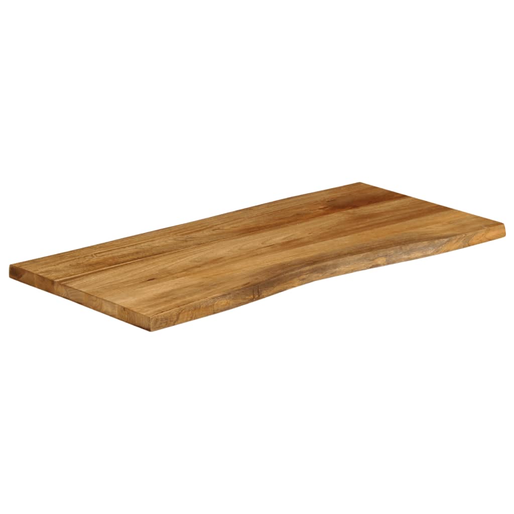 Bordplate 100x60x2,5 cm naturlig kant heltre mango