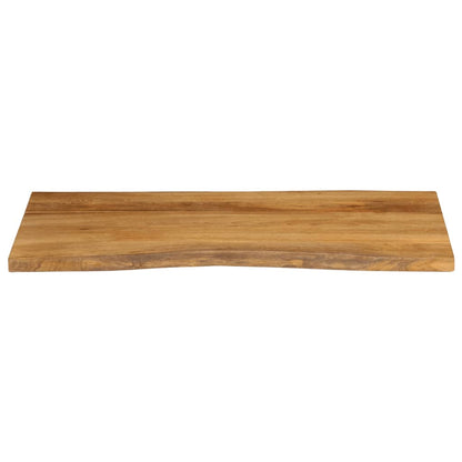 Bordplate 100x60x2,5 cm naturlig kant heltre mango