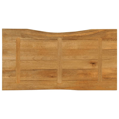 Bordplate 110x60x2,5 cm naturlig kant heltre mango