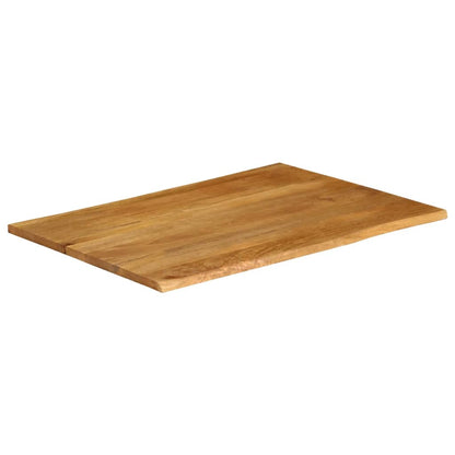 Bordplate 110x80x2,5 cm naturlig kant heltre mango