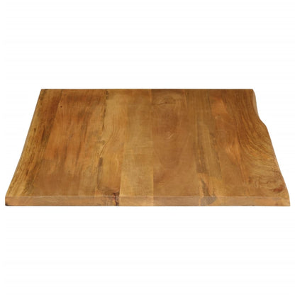 Bordplate 110x80x2,5 cm naturlig kant heltre mango