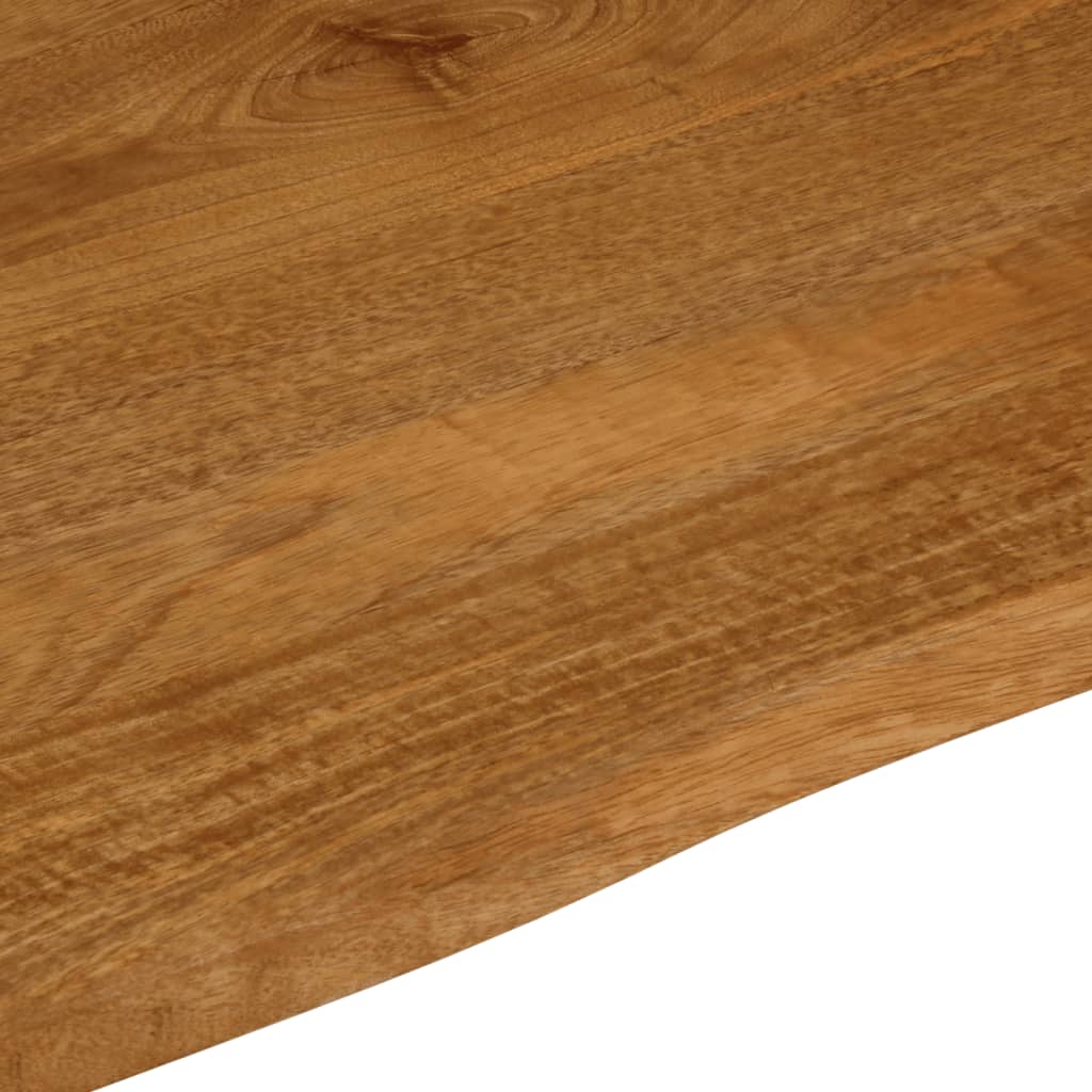 Bordplate 100x80x3,8 cm naturlig kant heltre mango