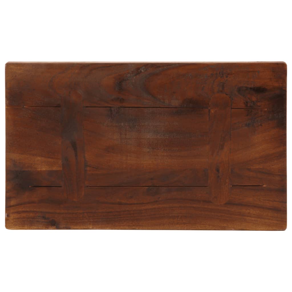 Bordplate 40x20x3,8 cm rektangulær gjenvunnet heltre