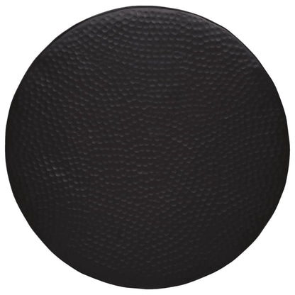 Salongbord Sofabord Svart hamret aluminium Ø 50x30 cm