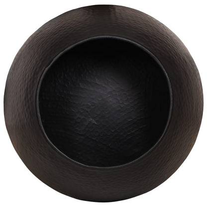 Salongbord Sofabord Svart hamret aluminium Ø 50x30 cm