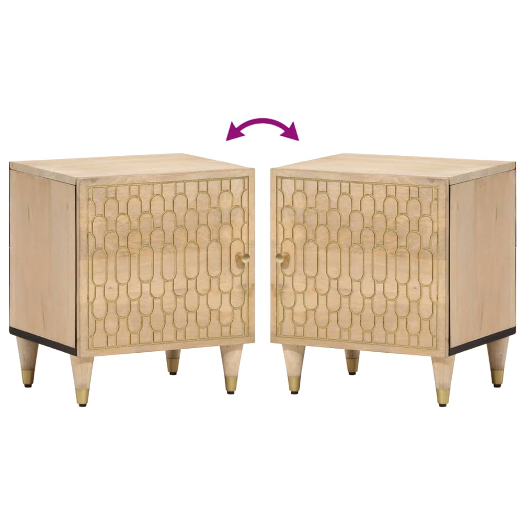 Nattbord Sengbord Tre 40x33x46 cm heltre mango