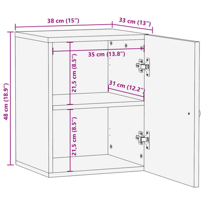 Baderomsskap 38x33x48 cm heltre mango