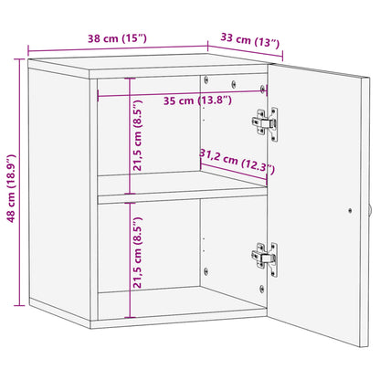 Baderomsskap 38x33x48 cm heltre mango