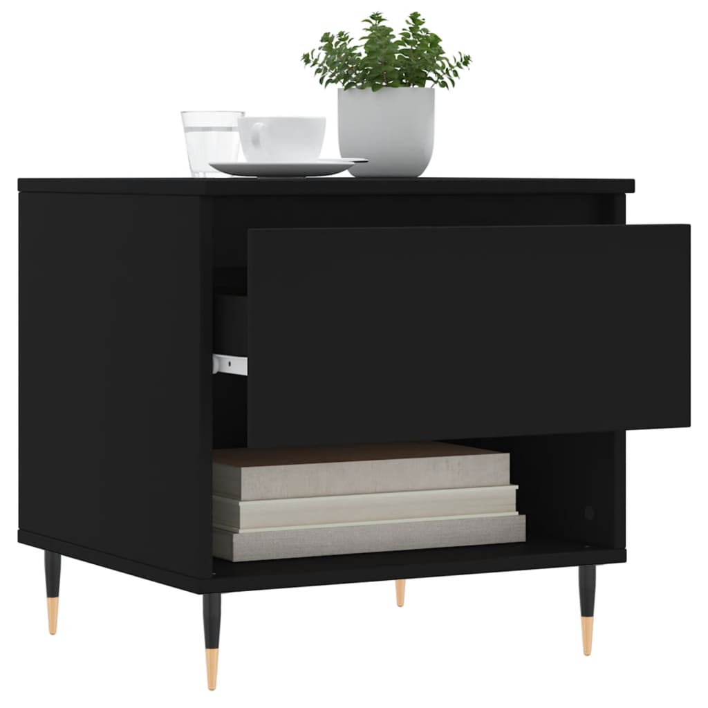 Salongbord Sofabord Svart 2 stk 50x46x50 cm