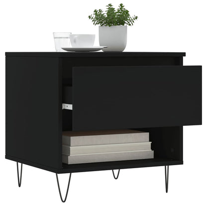 Salongbord Sofabord Svart 2 stk 50x46x50 cm