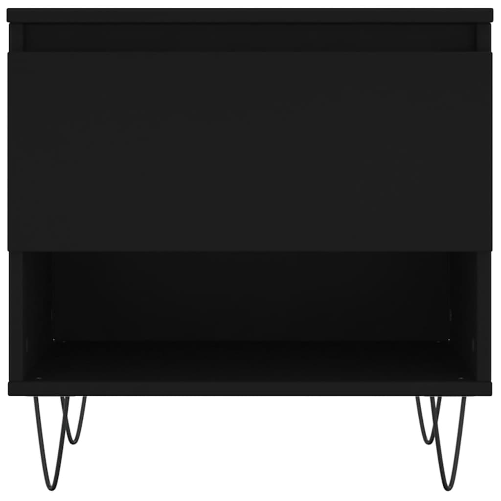 Salongbord Sofabord Svart 2 stk 50x46x50 cm